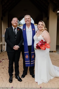 Wedding ceremony by Dr. Gerrit Rademeyer in Kareedouw