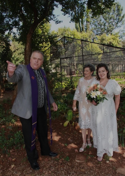 Wedding ceremony by Dr. Gerrit Rademeyer in Kareedouw