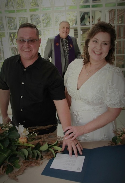 Wedding ceremony by Dr. Gerrit Rademeyer in Kareedouw