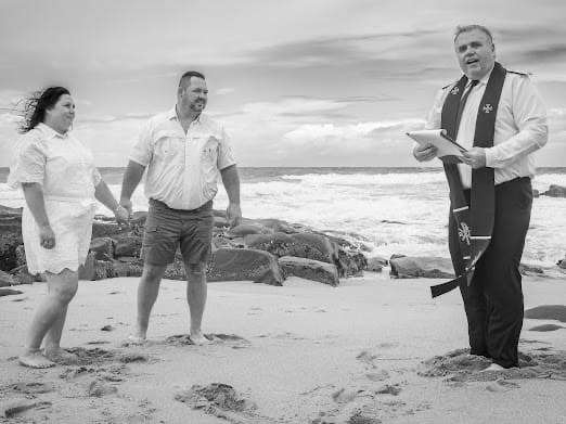 Wedding ceremony by Dr. Gerrit Rademeyer in Kareedouw
