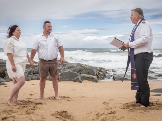 Wedding ceremony by Dr. Gerrit Rademeyer in Kareedouw
