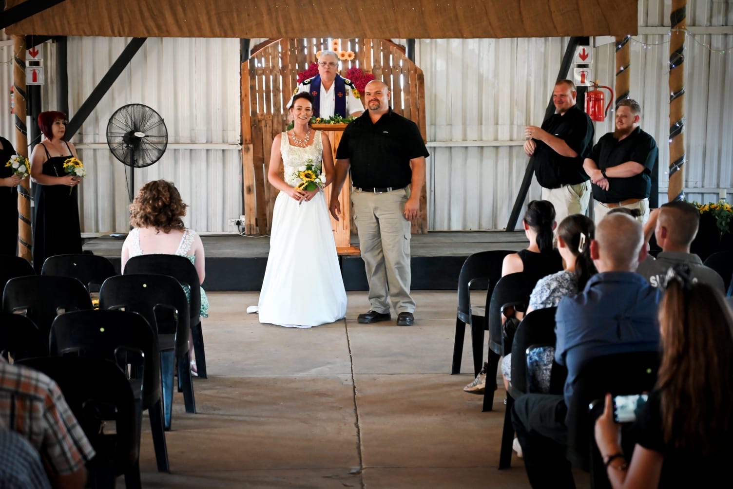 Wedding ceremony by Dr. Gerrit Rademeyer in Kareedouw